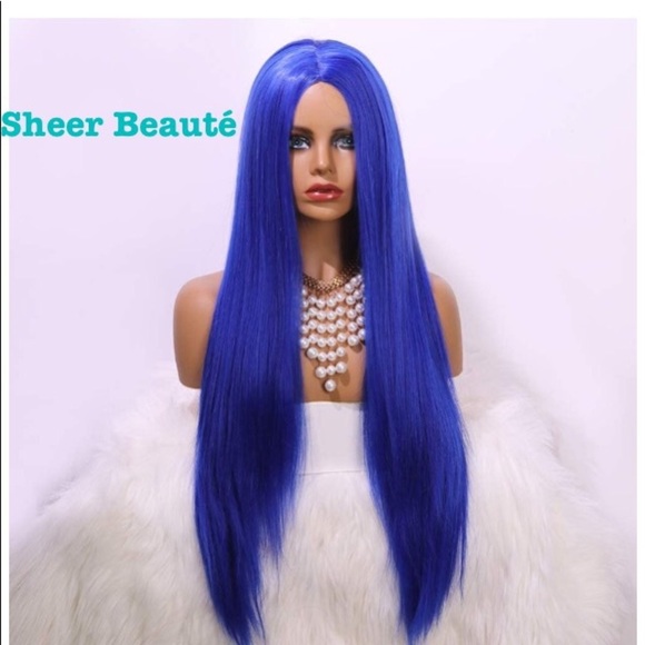 Sheer Beauté Blue L-Part Lace Front Wig - Picture 2 of 6